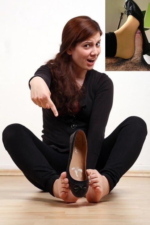 cum on her shoes