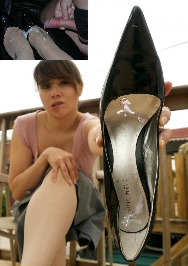 cum on her shoes