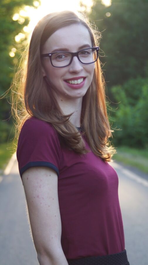 Nerdy Girl in sneakers