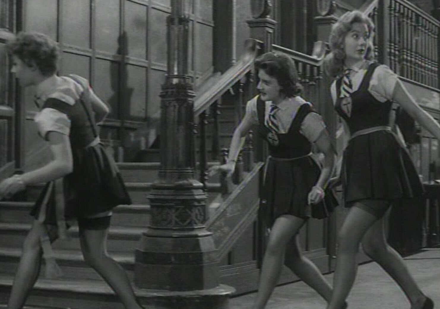 Vintage schoolgirls