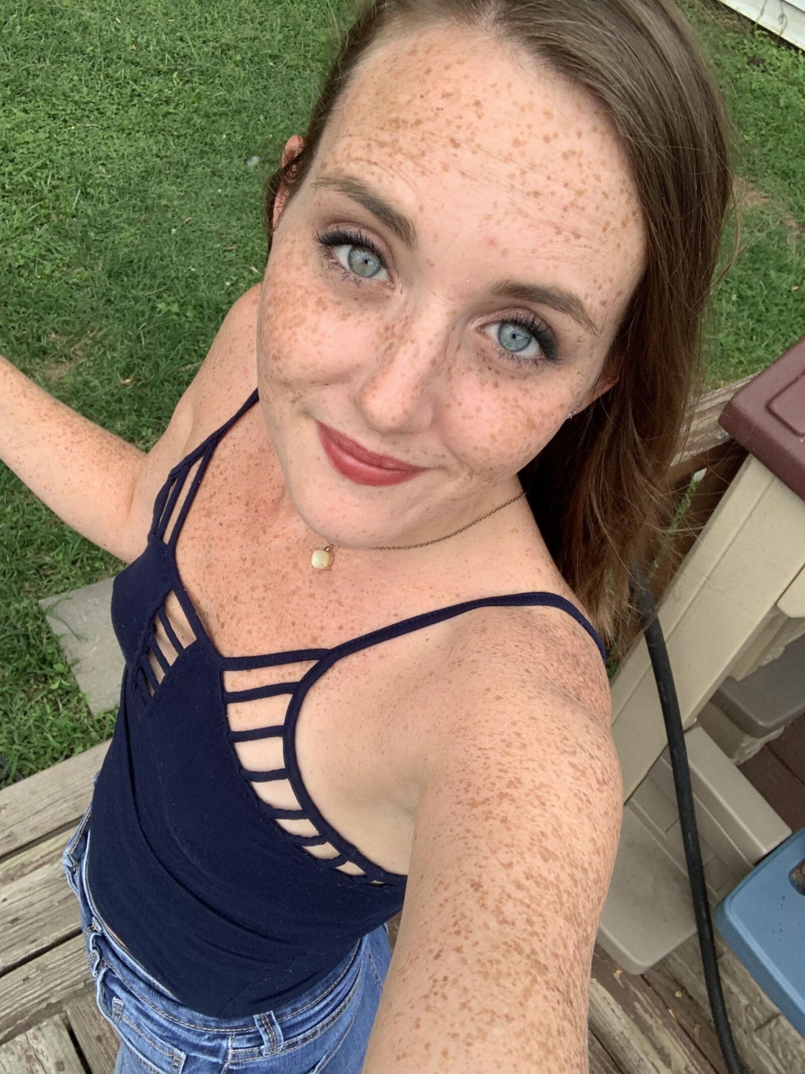 Sexy freckled MILF 02