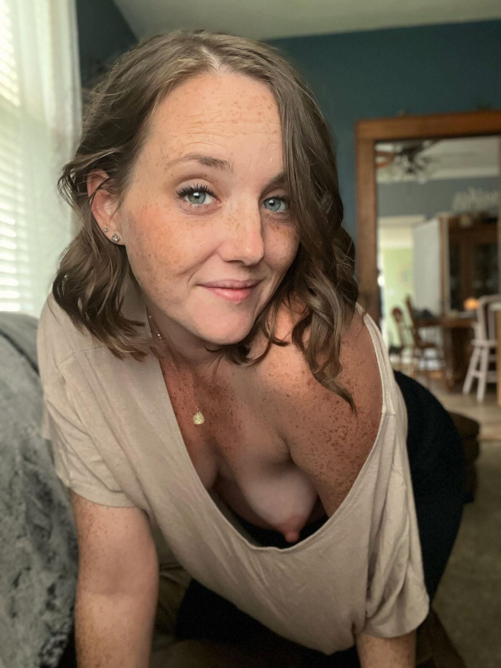 Sexy freckled MILF 02