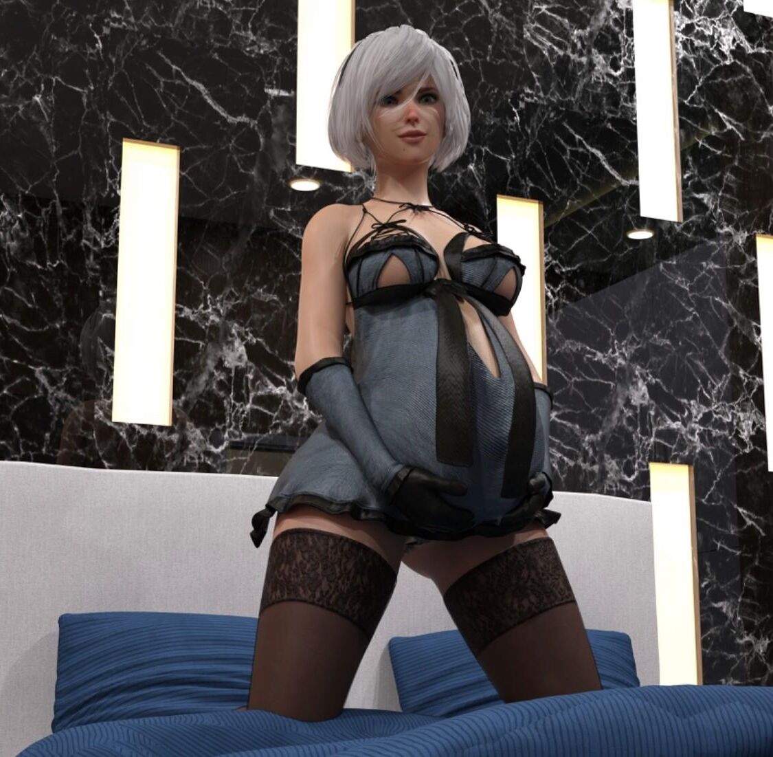 3D Беременная 2B Арт