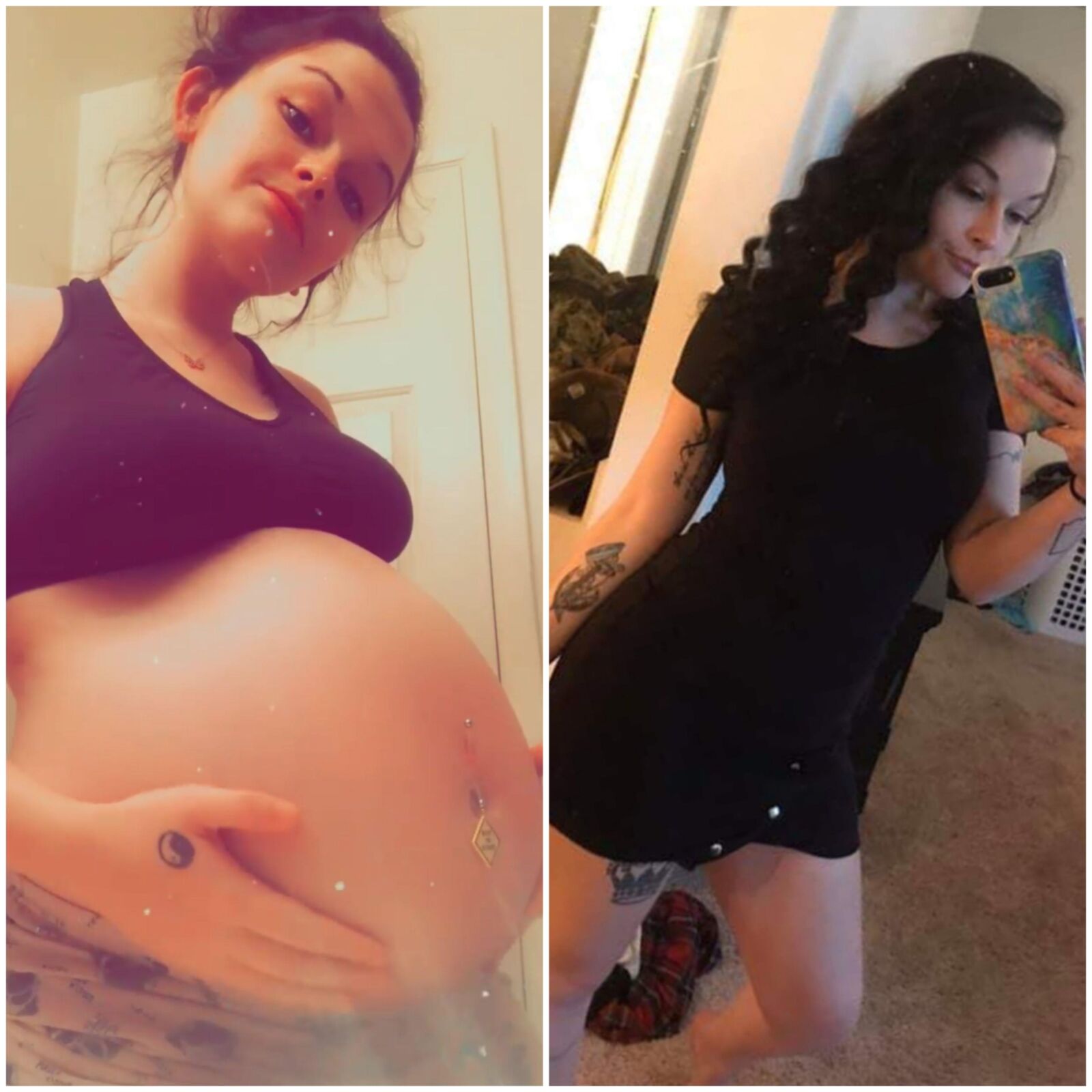 Pregnant teens - before and after 6