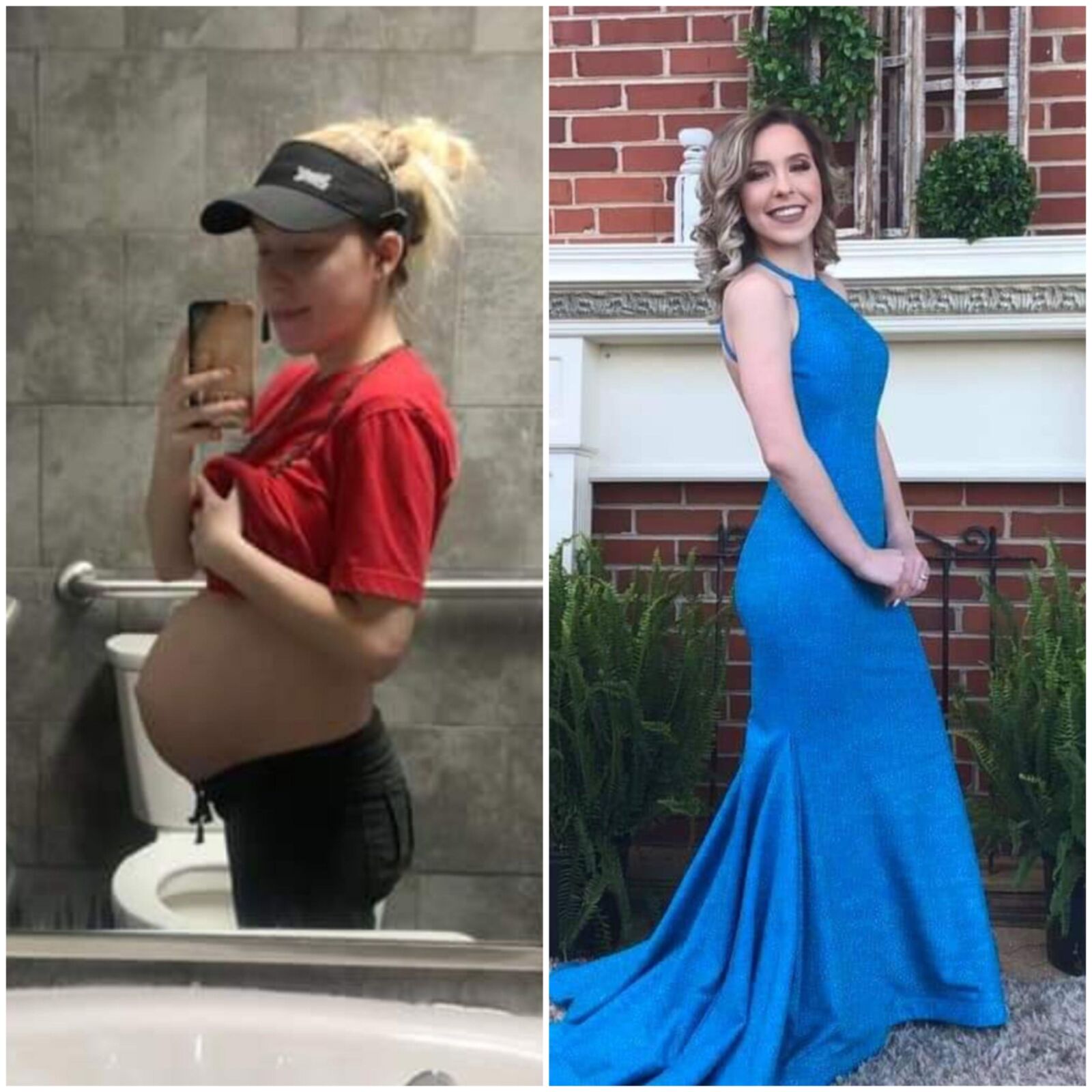 Pregnant teens - before and after 6