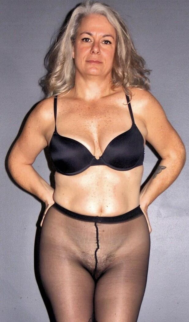 Gray haired grannies in pantyhose