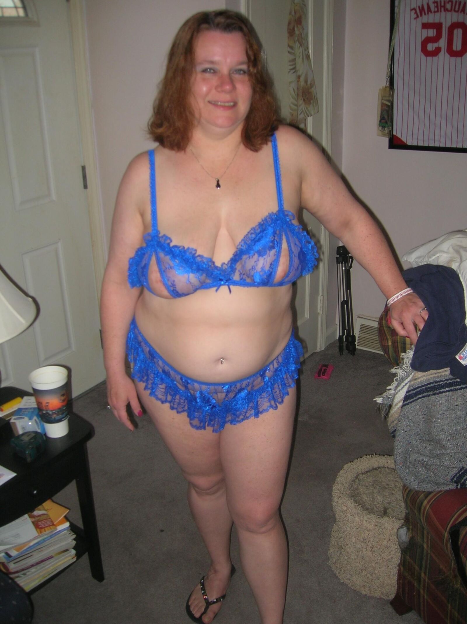 Breast revealing lingerie #8