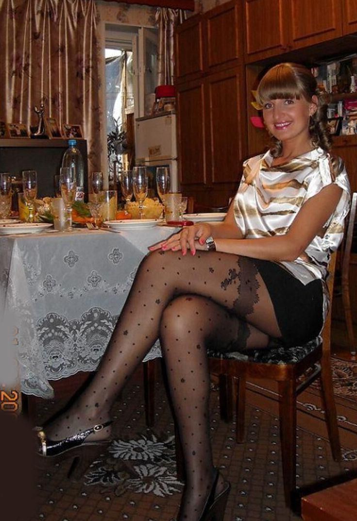 sexy lady paterned pantyhose