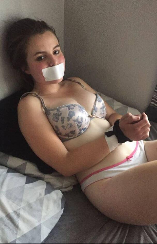 Girls tied up gagged