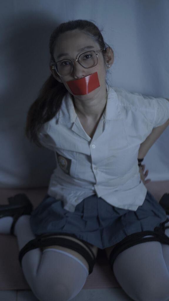 Girls tied up gagged