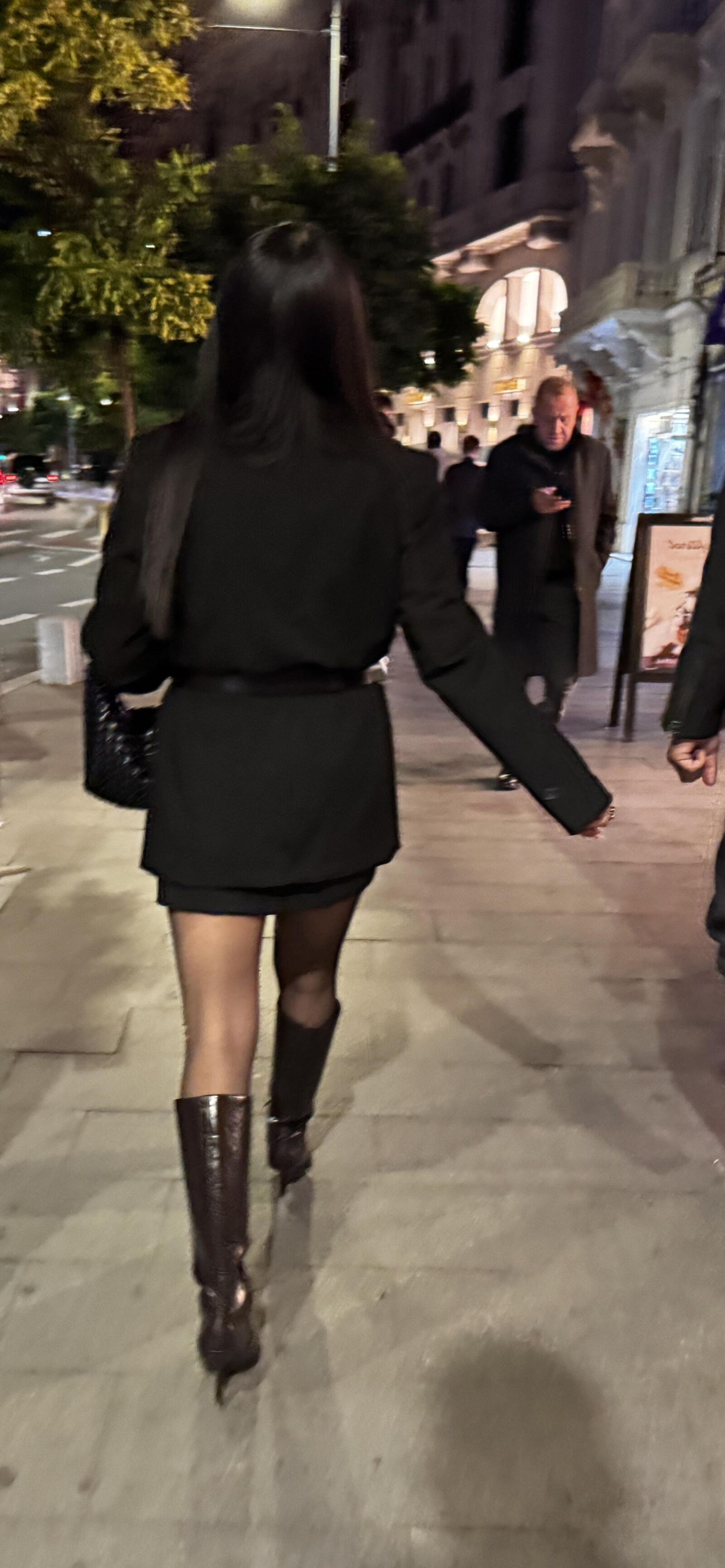 black pantyhose street