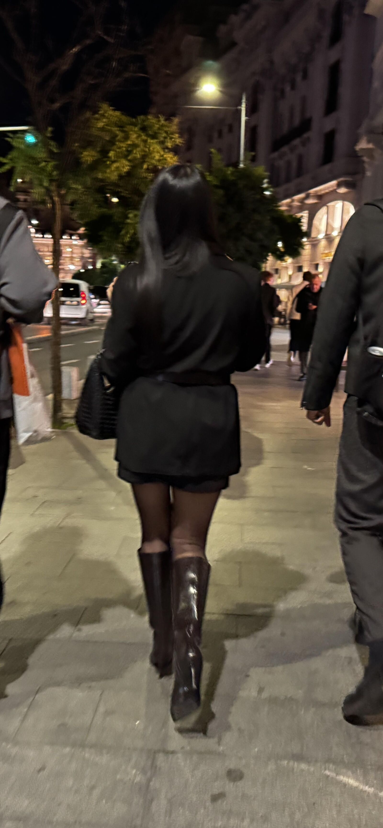 black pantyhose street