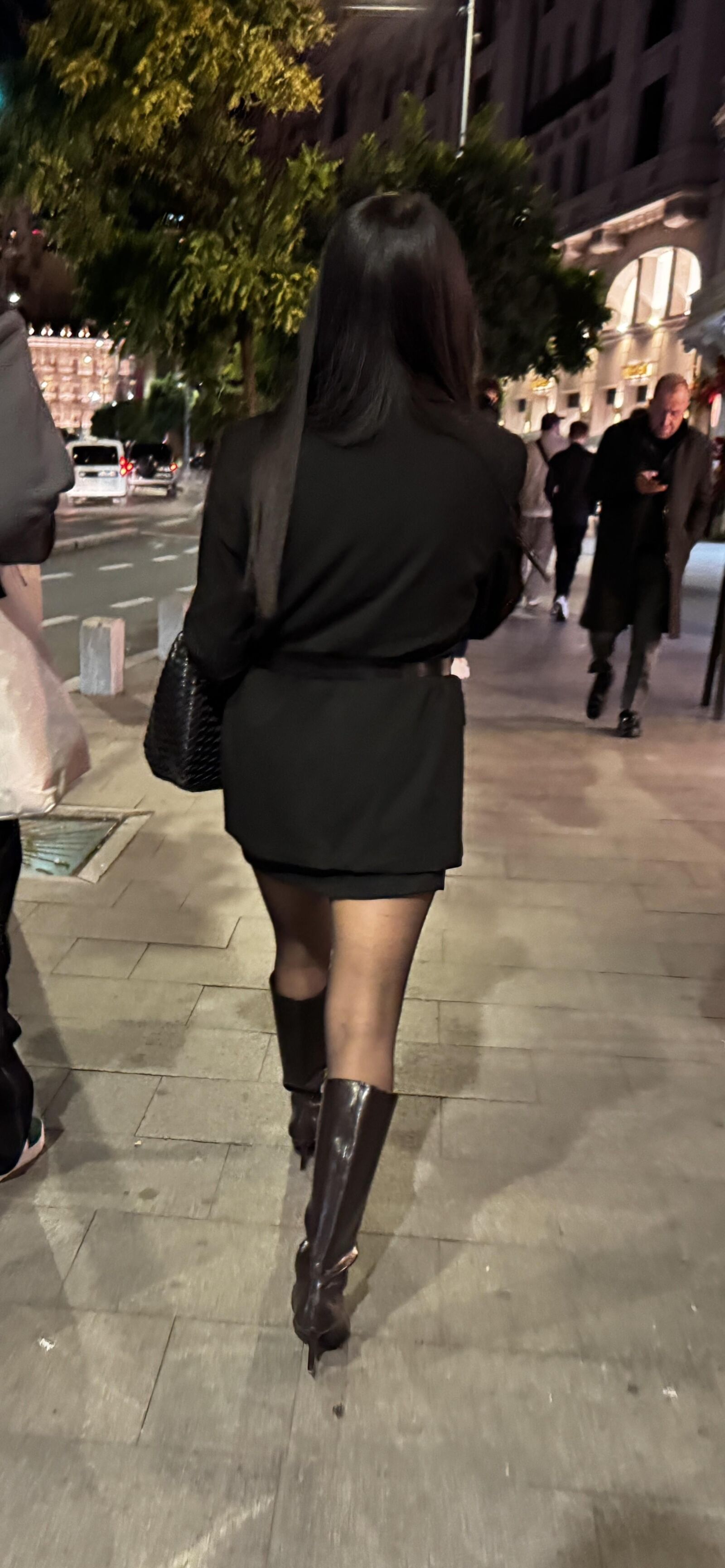 black pantyhose street