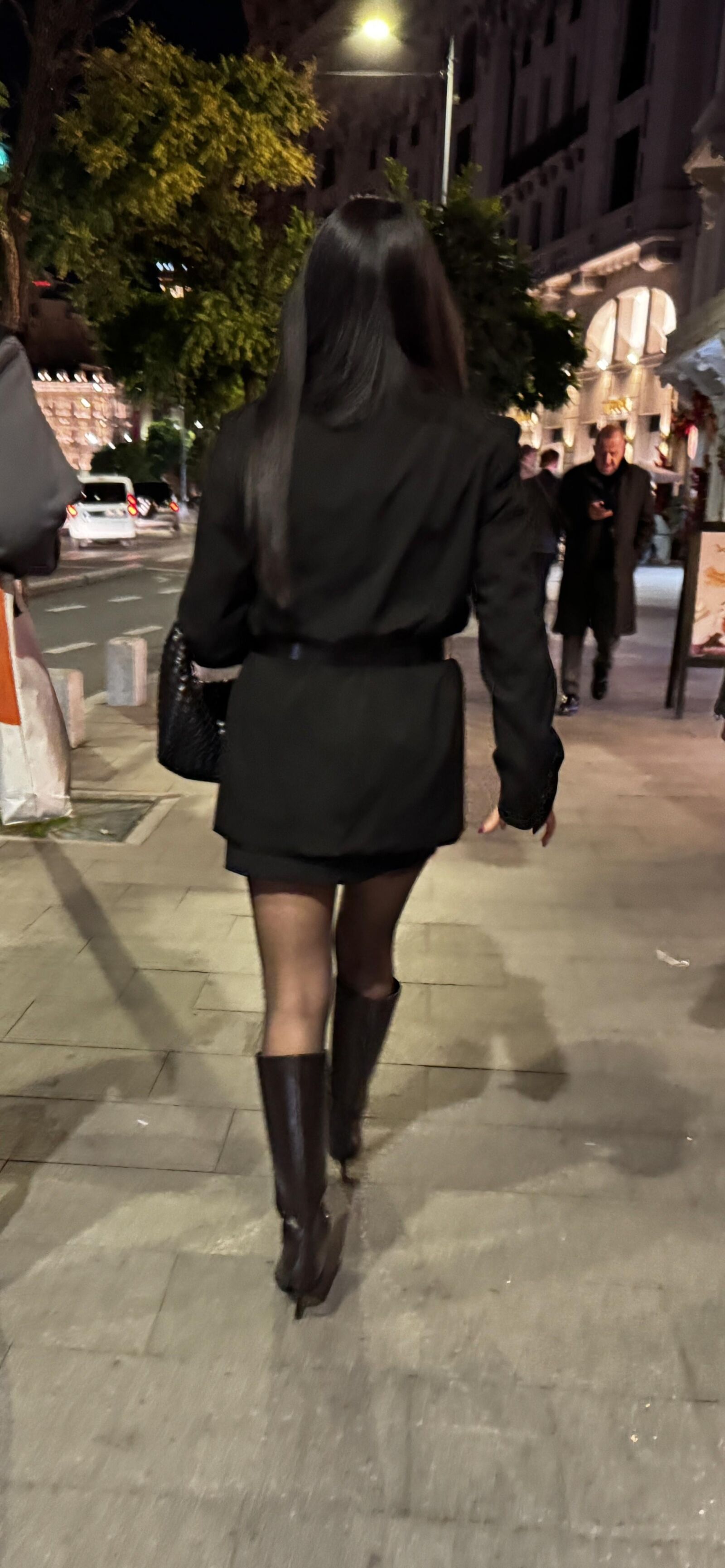 black pantyhose street