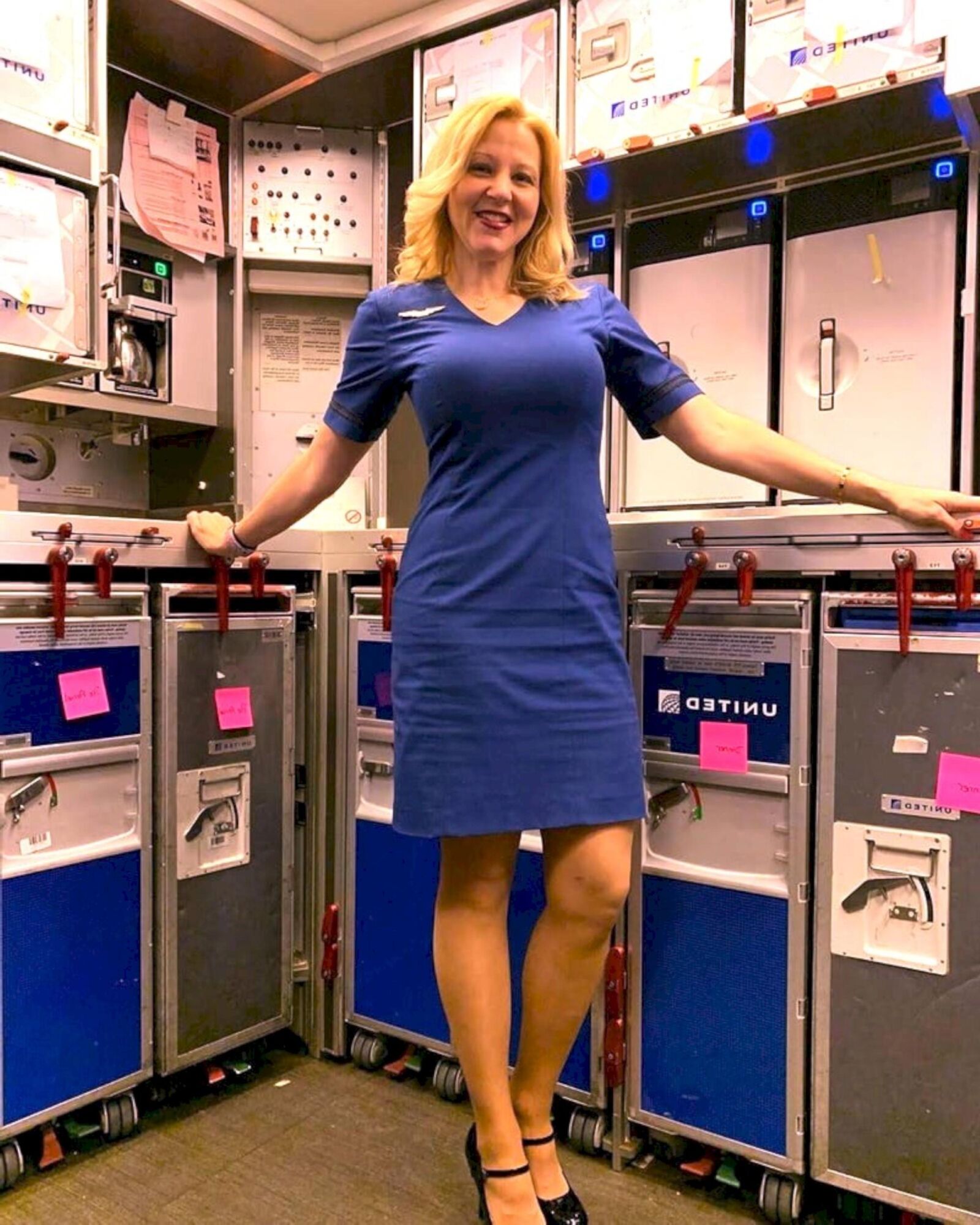 Les jambes dans l'avion !