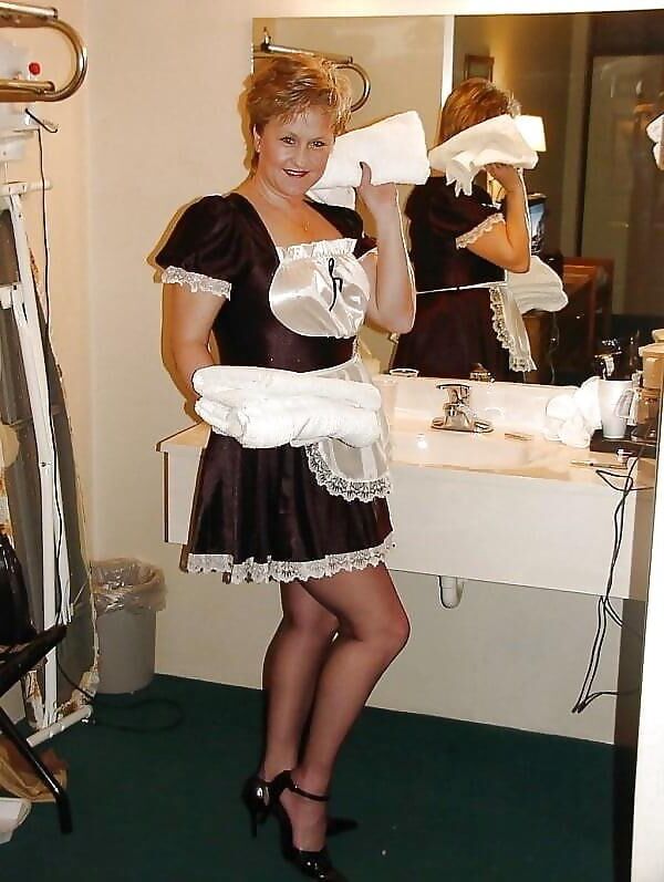 Milfs Gilfs wifes as French maids