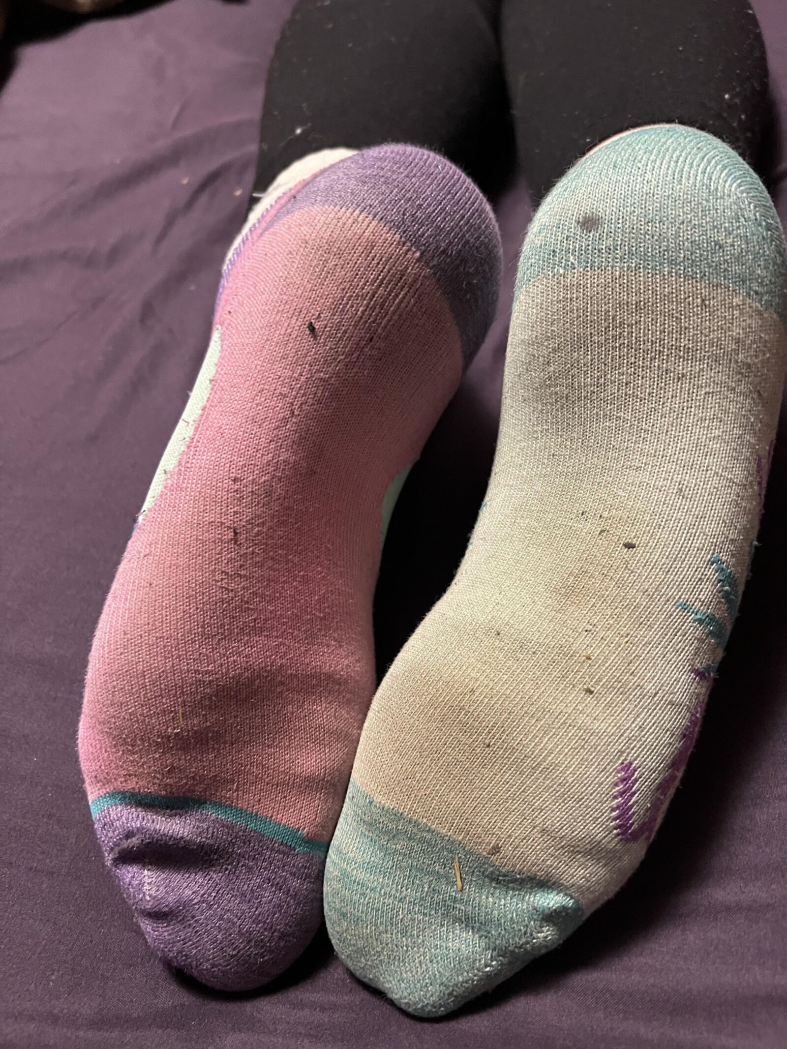 girls in pink socks 