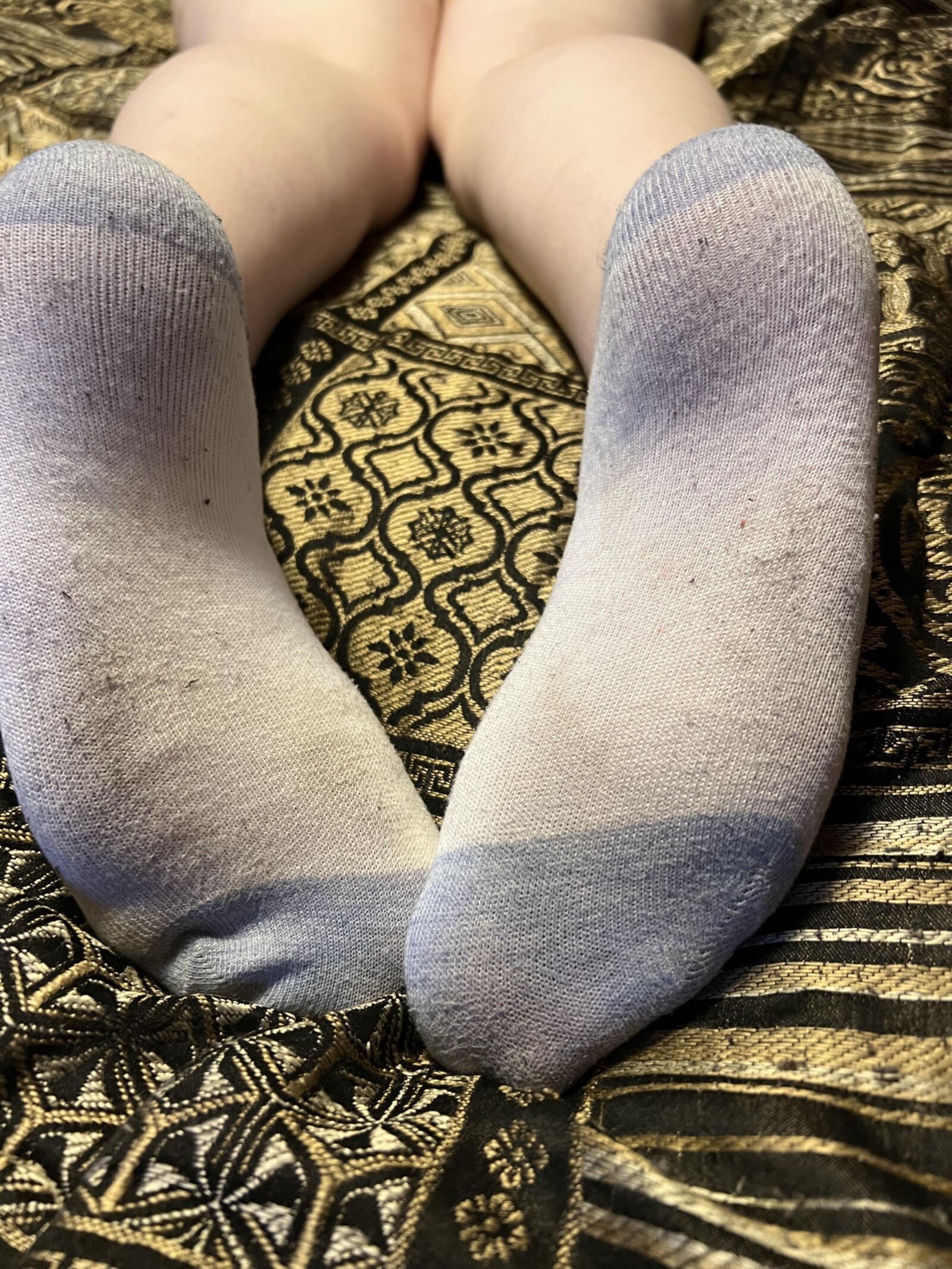 girls in blue socks