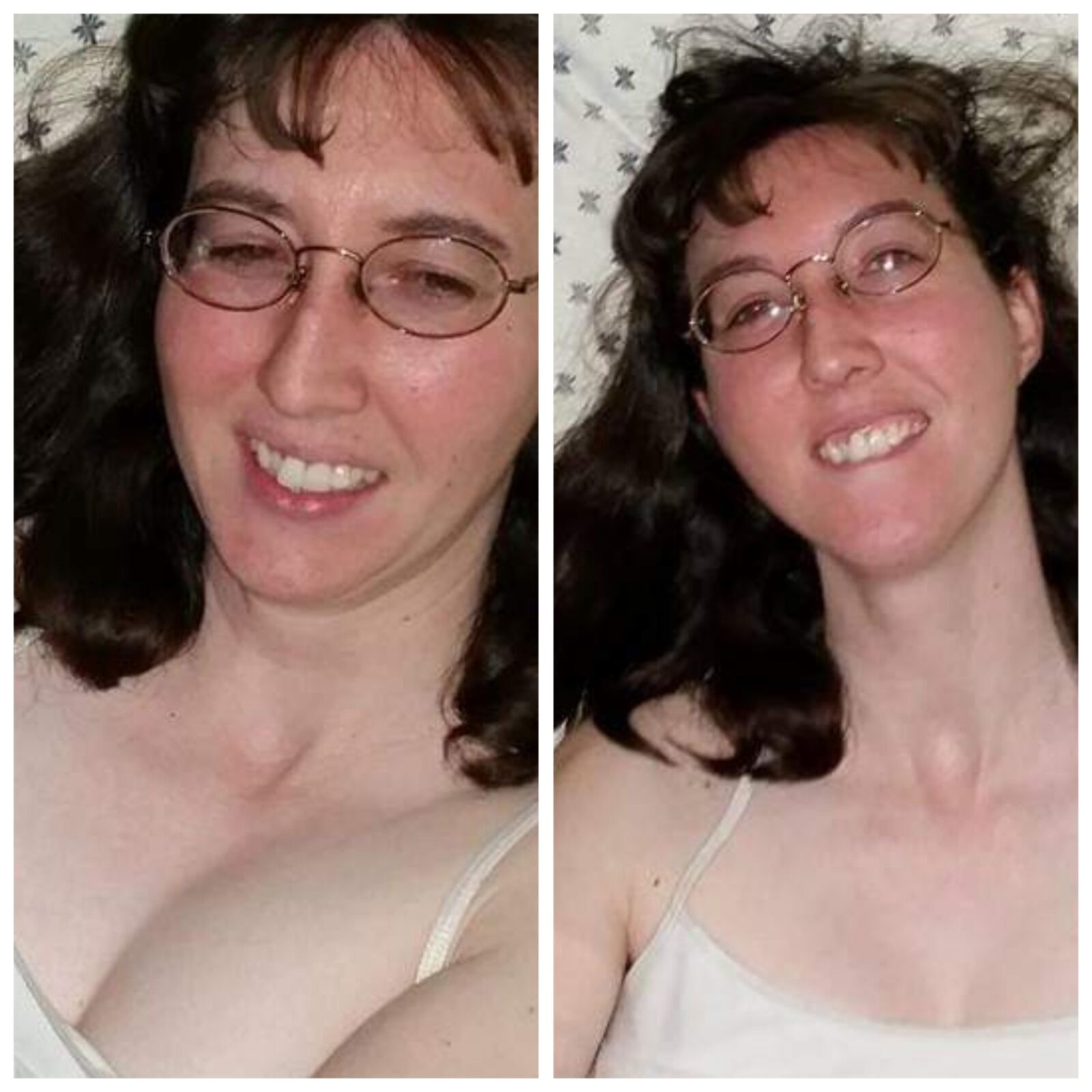 For those with Glasses fetishes here ya go my wife in glasses.