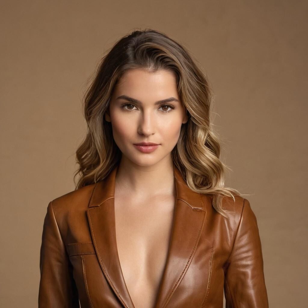 A.I. Brown Leather Blazer