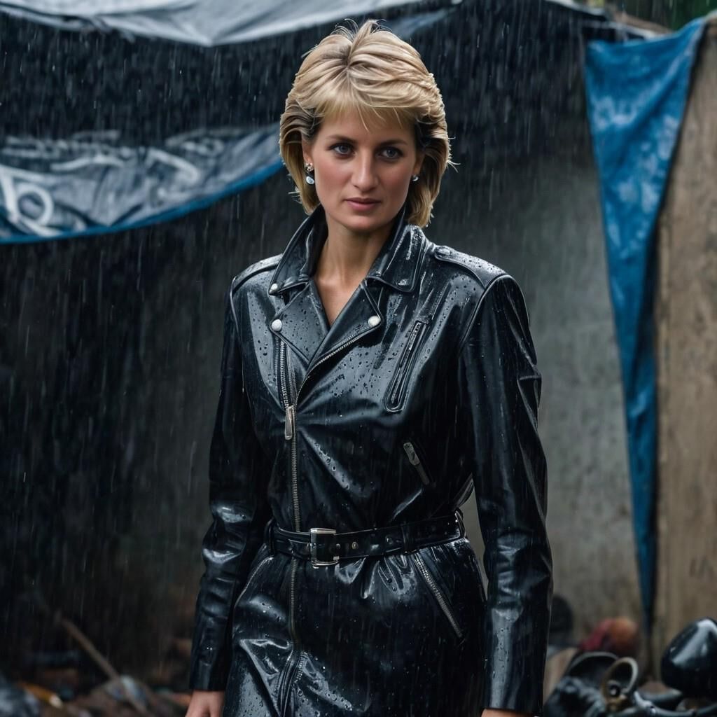 L'IA Princes Diana Spencer dans Leather est perdue