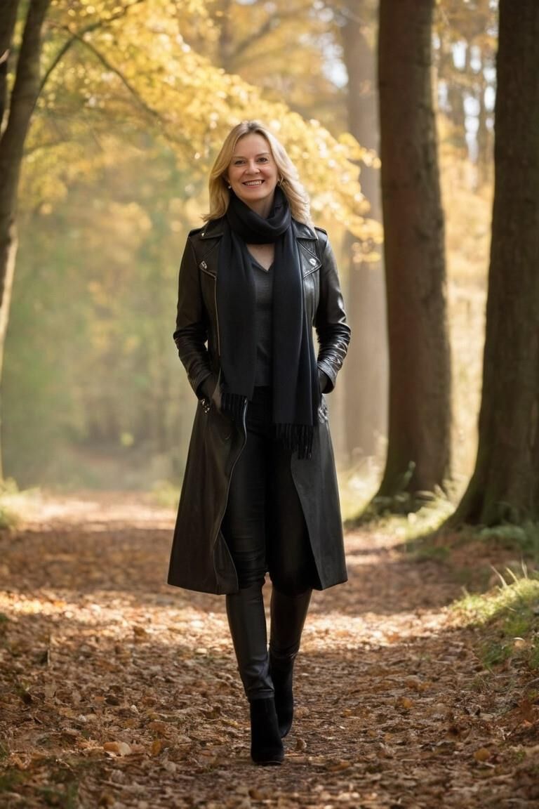 A.I. Liz Truss en cuir