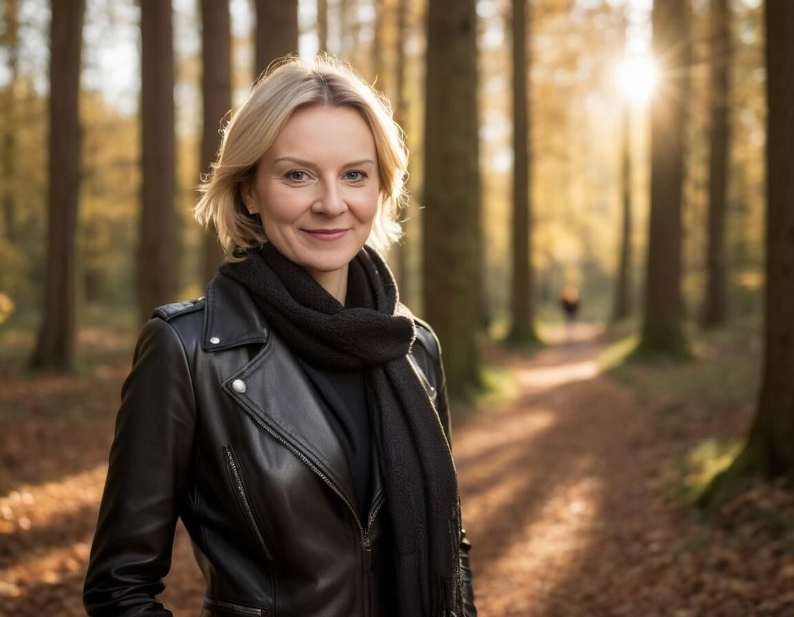 A.I. Liz Truss en cuir