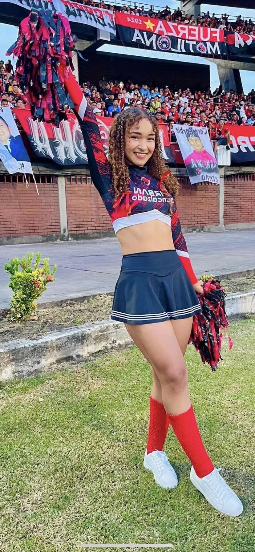 Cheerleader aus Mittelamerika