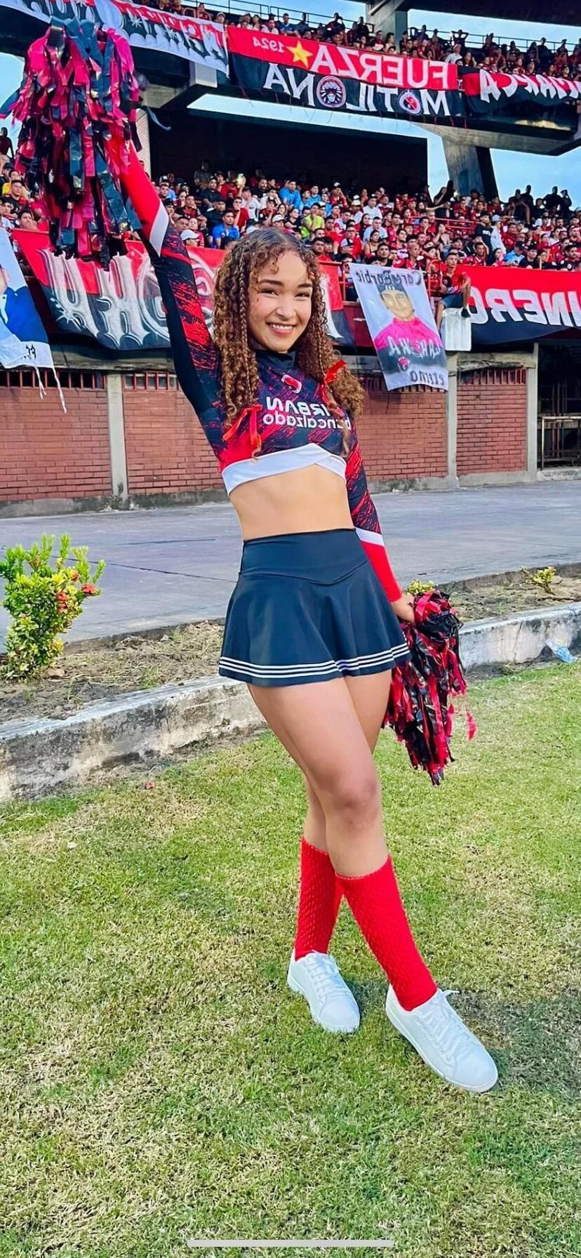 Cheerleader aus Mittelamerika