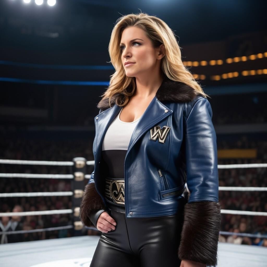 A.I. Stephanie McMahon en cuir