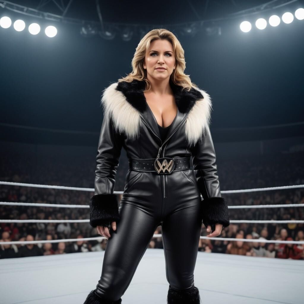 A.I. Stephanie McMahon en cuir