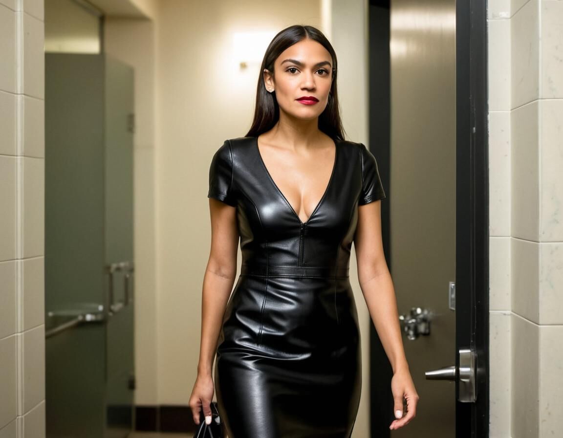 A.I. Alexandria Ocasio-Cortez en cuir