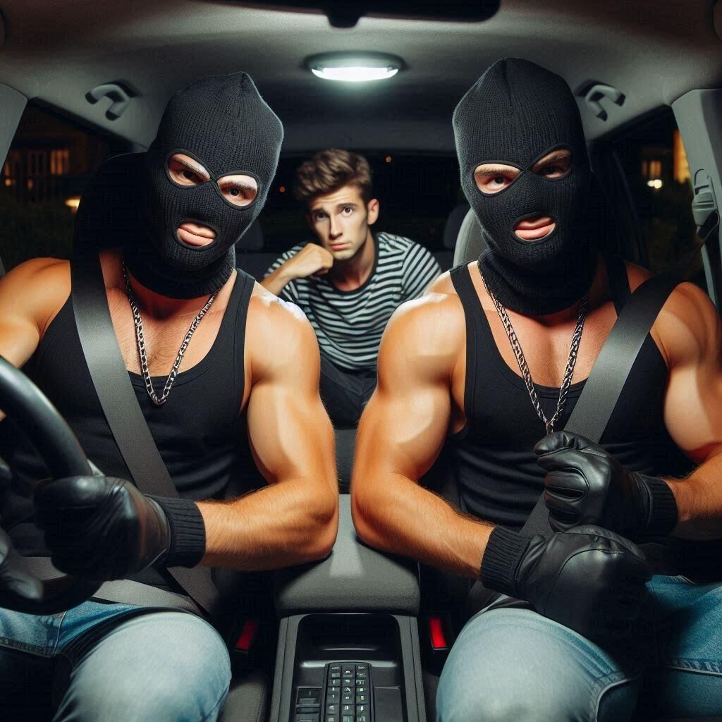 Hot muscular burglars kidnapping you