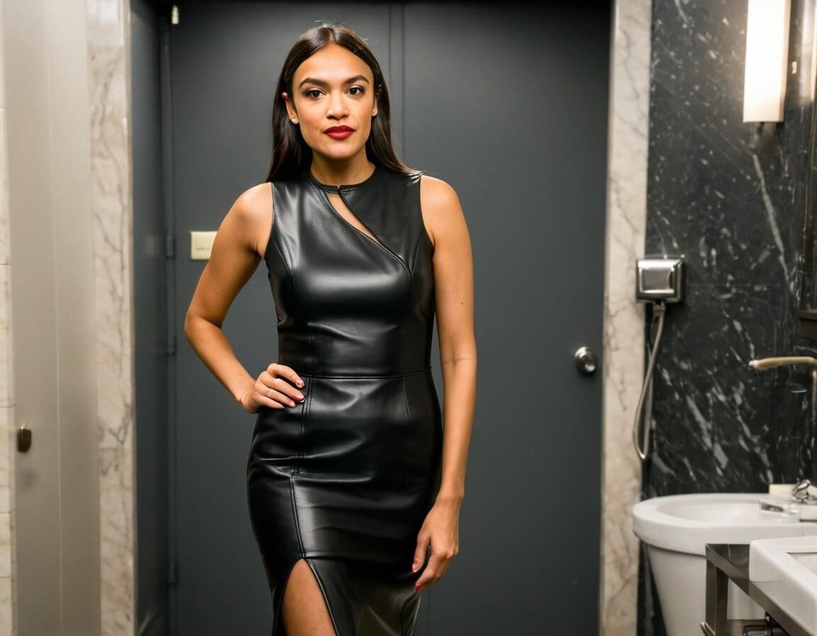 A.I. Alexandria Ocasio-Cortez en cuir