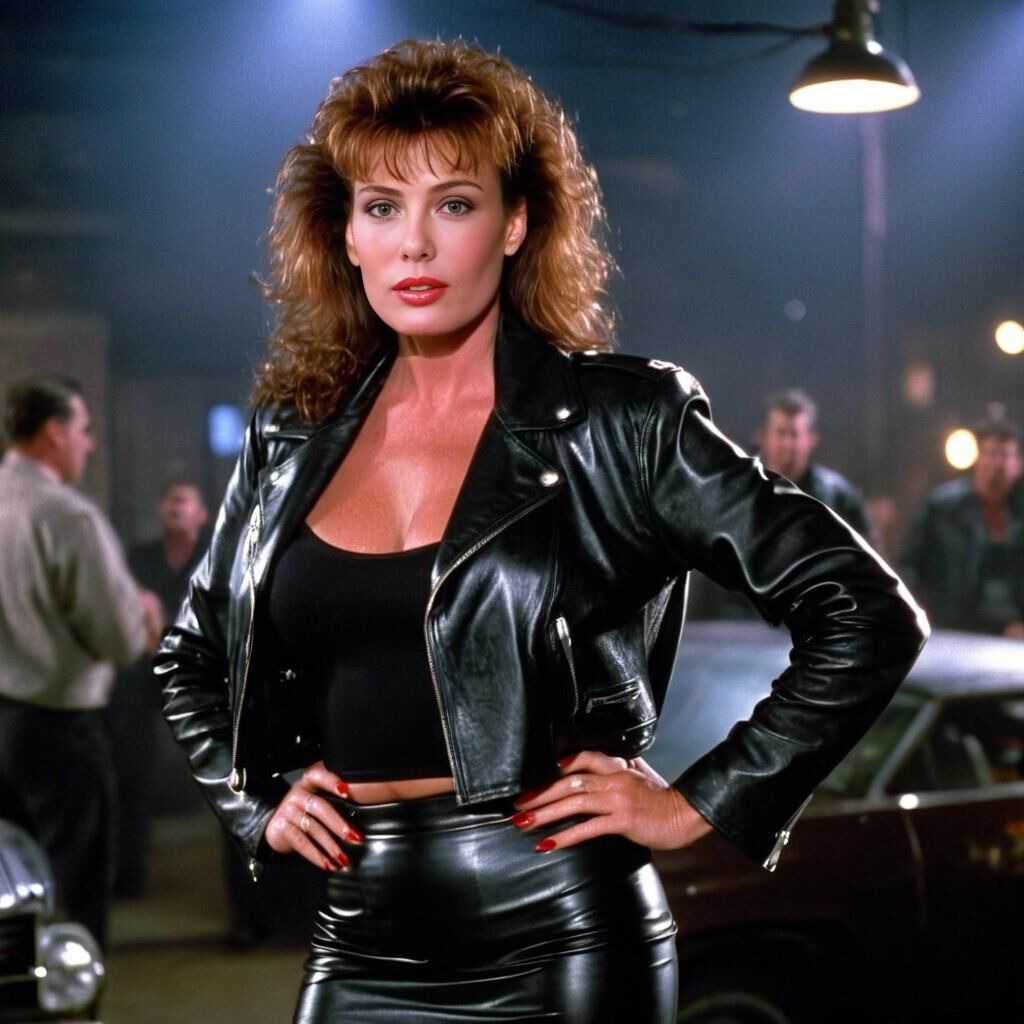 A.I. Kelly LeBrock en cuir dans "Weird Science".