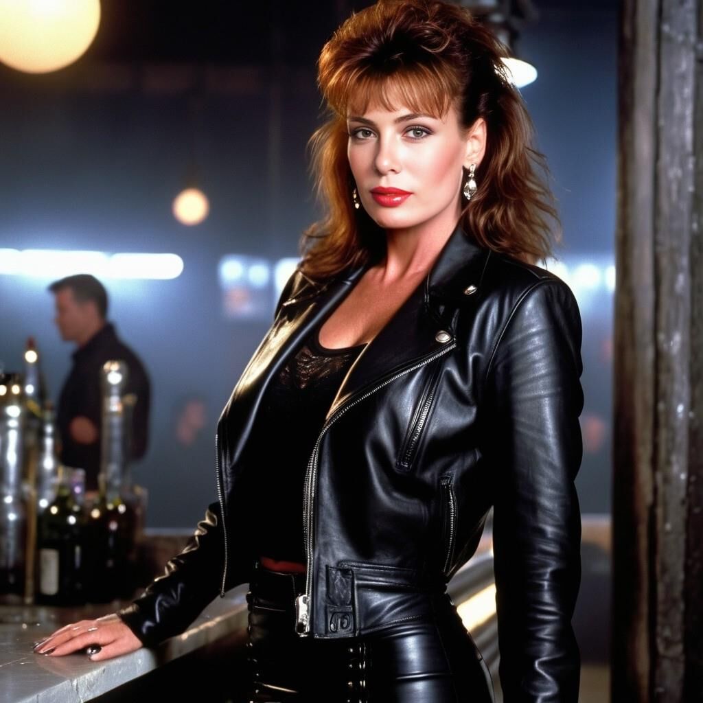 A.I. Kelly LeBrock en cuir dans "Weird Science".