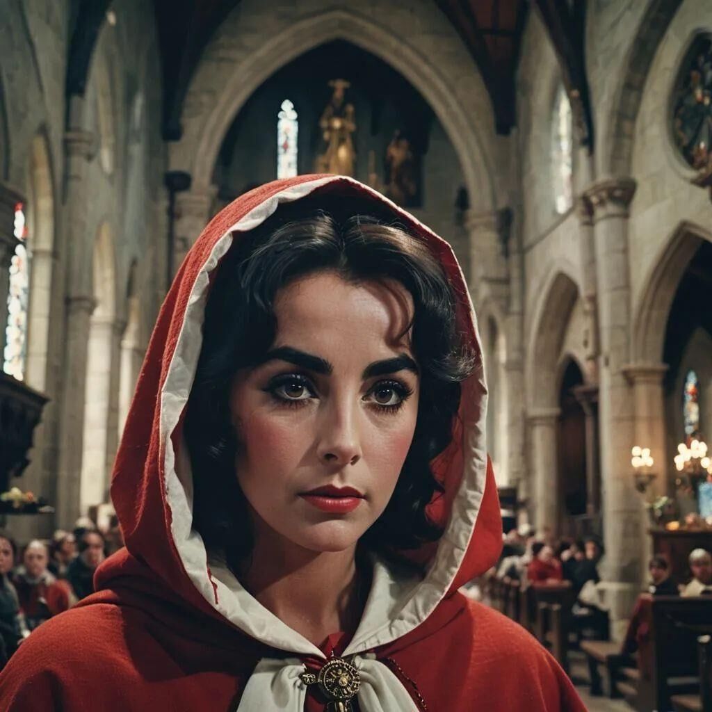 actrices en la iglesia