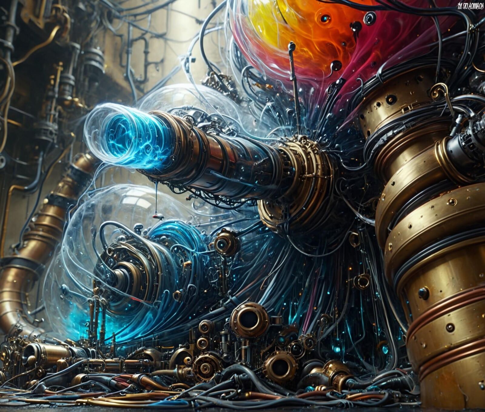 Obra de arte Cosmos Of Ai 0017 (Steampunk)