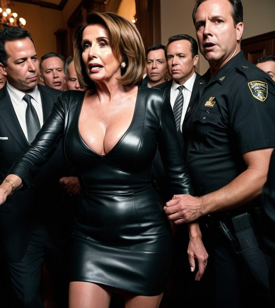 A.I. Nancy Pelosi in Leder