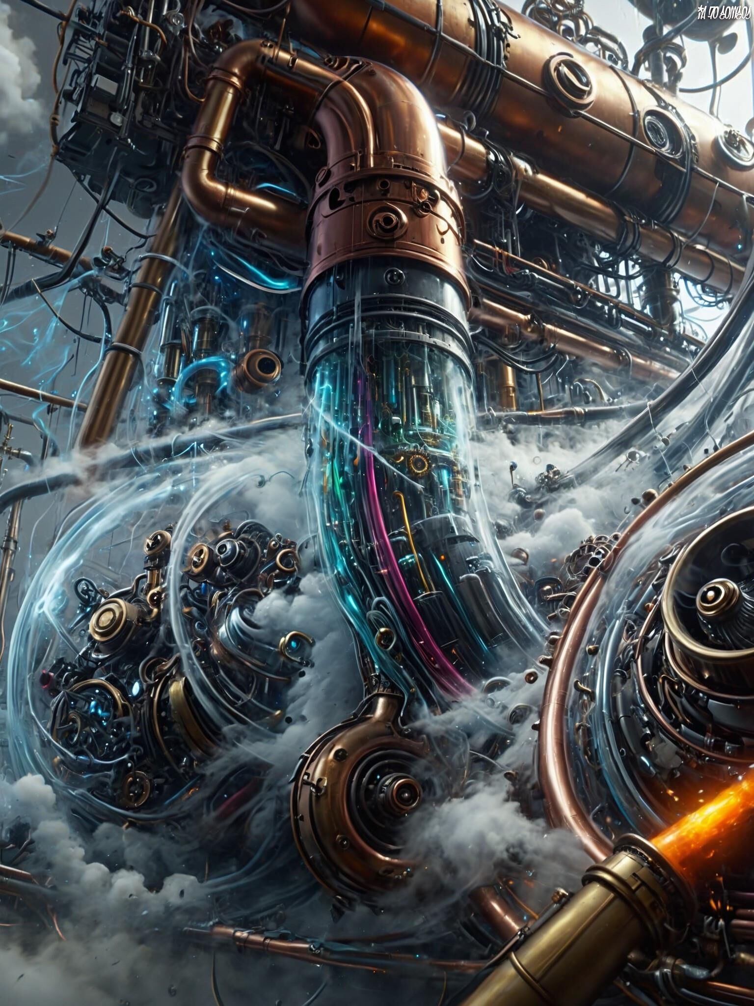 Obra de arte Cosmos Of Ai 0017 (Steampunk)