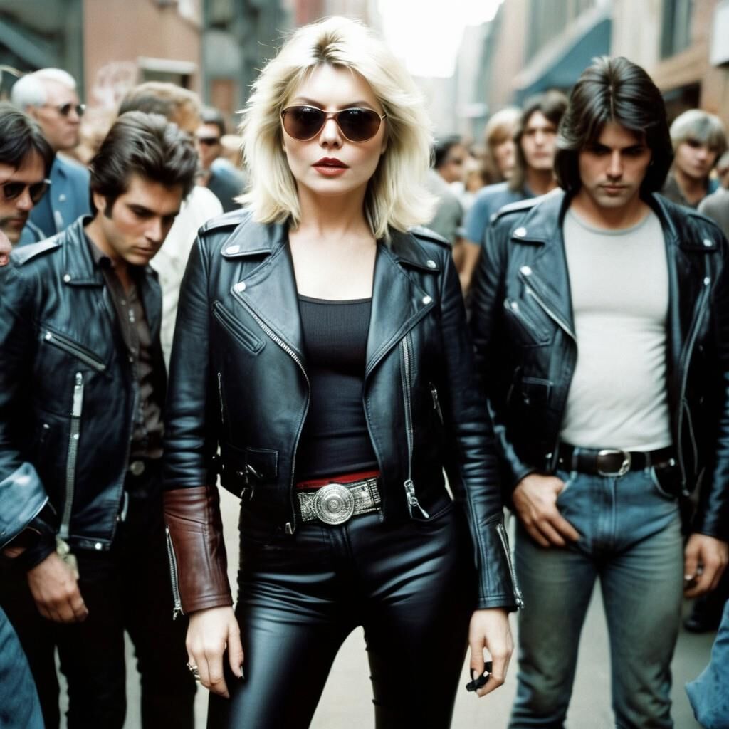 A.I. Debbie Harry en cuir