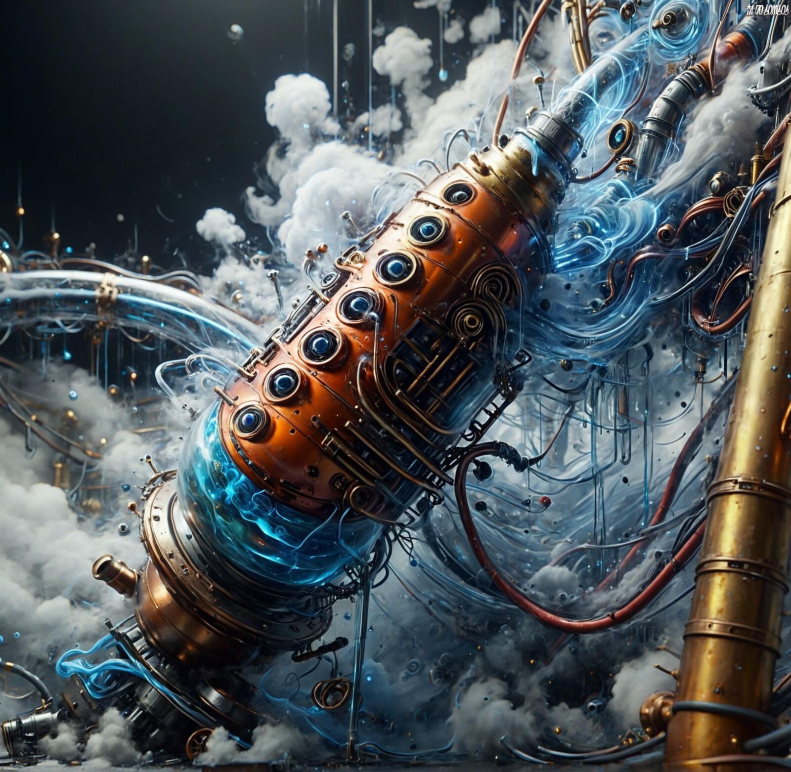 Obra de arte Cosmos Of Ai 0017 (Steampunk)