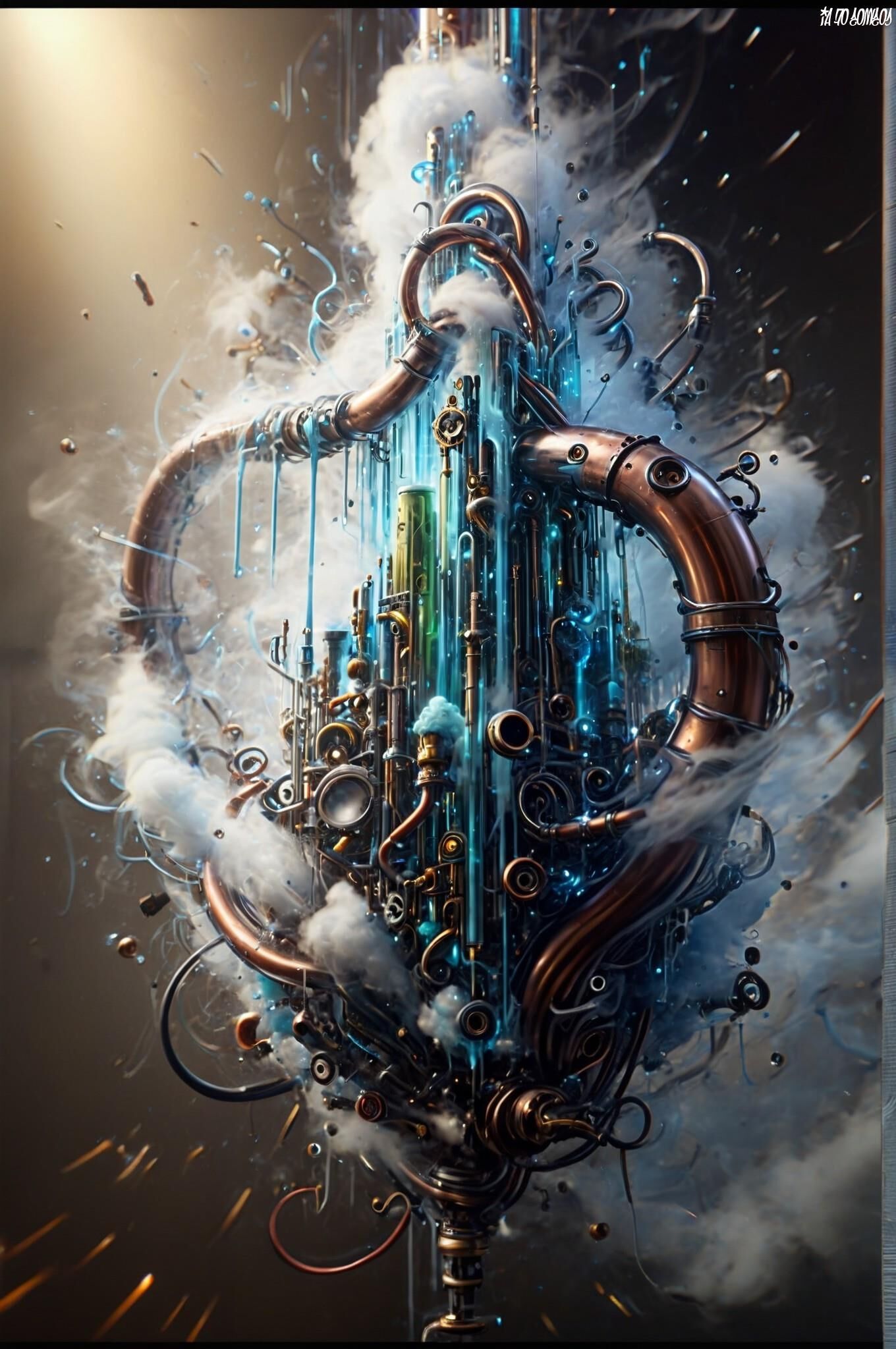 Obra de arte Cosmos Of Ai 0017 (Steampunk)