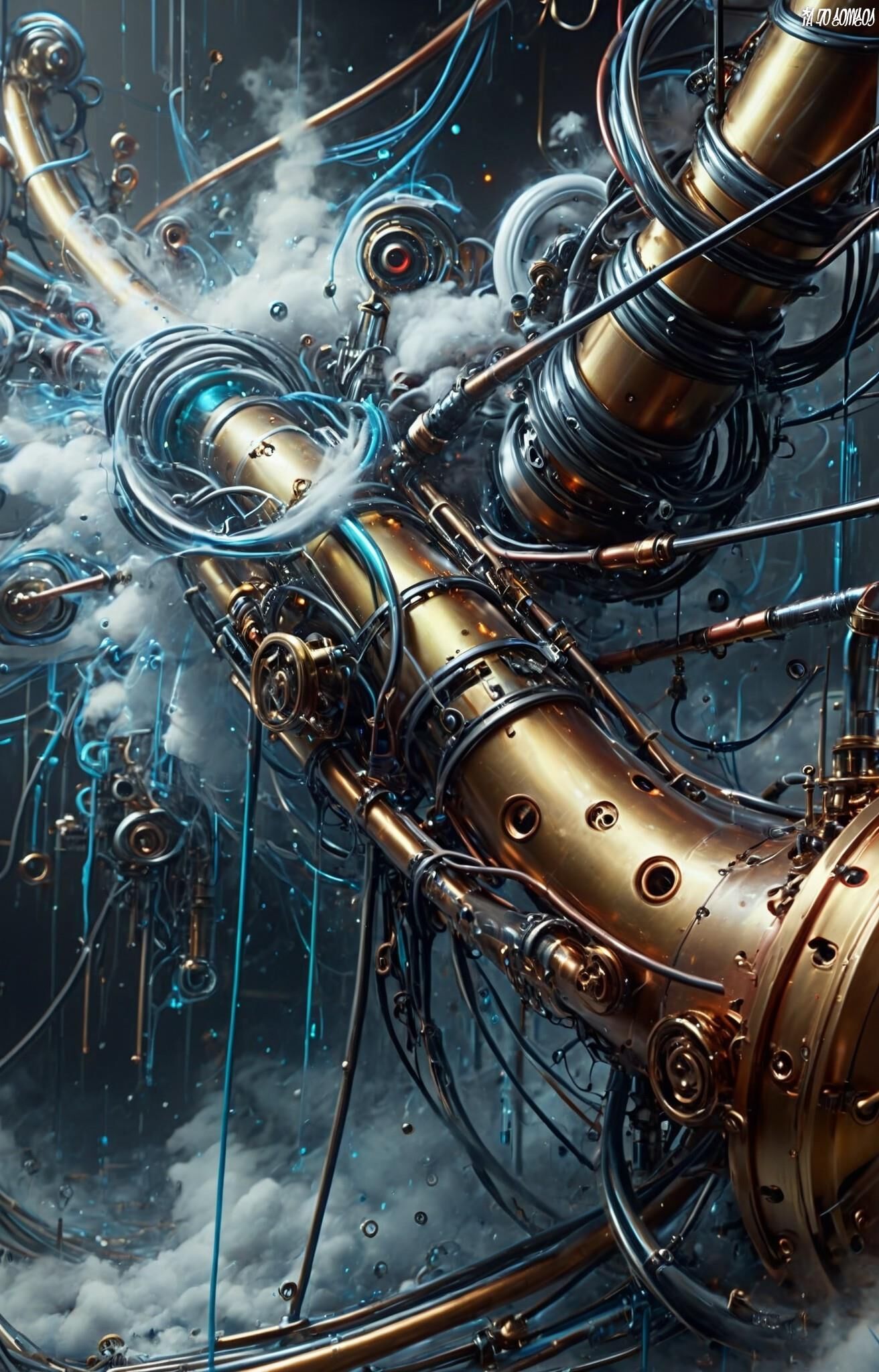 Obra de arte Cosmos Of Ai 0017 (Steampunk)