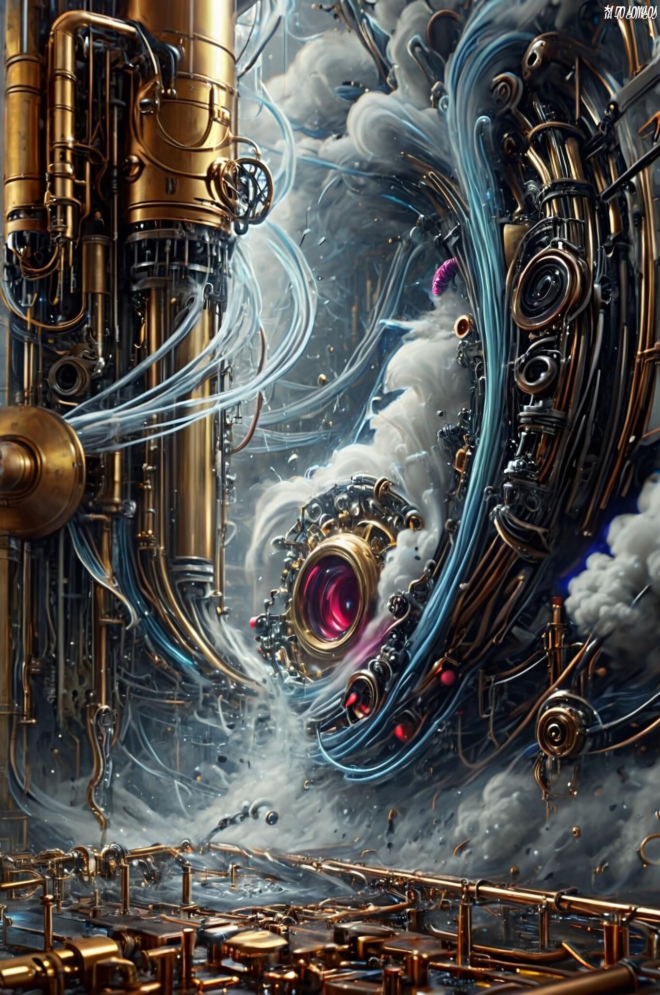 Obra de arte Cosmos Of Ai 0017 (Steampunk)