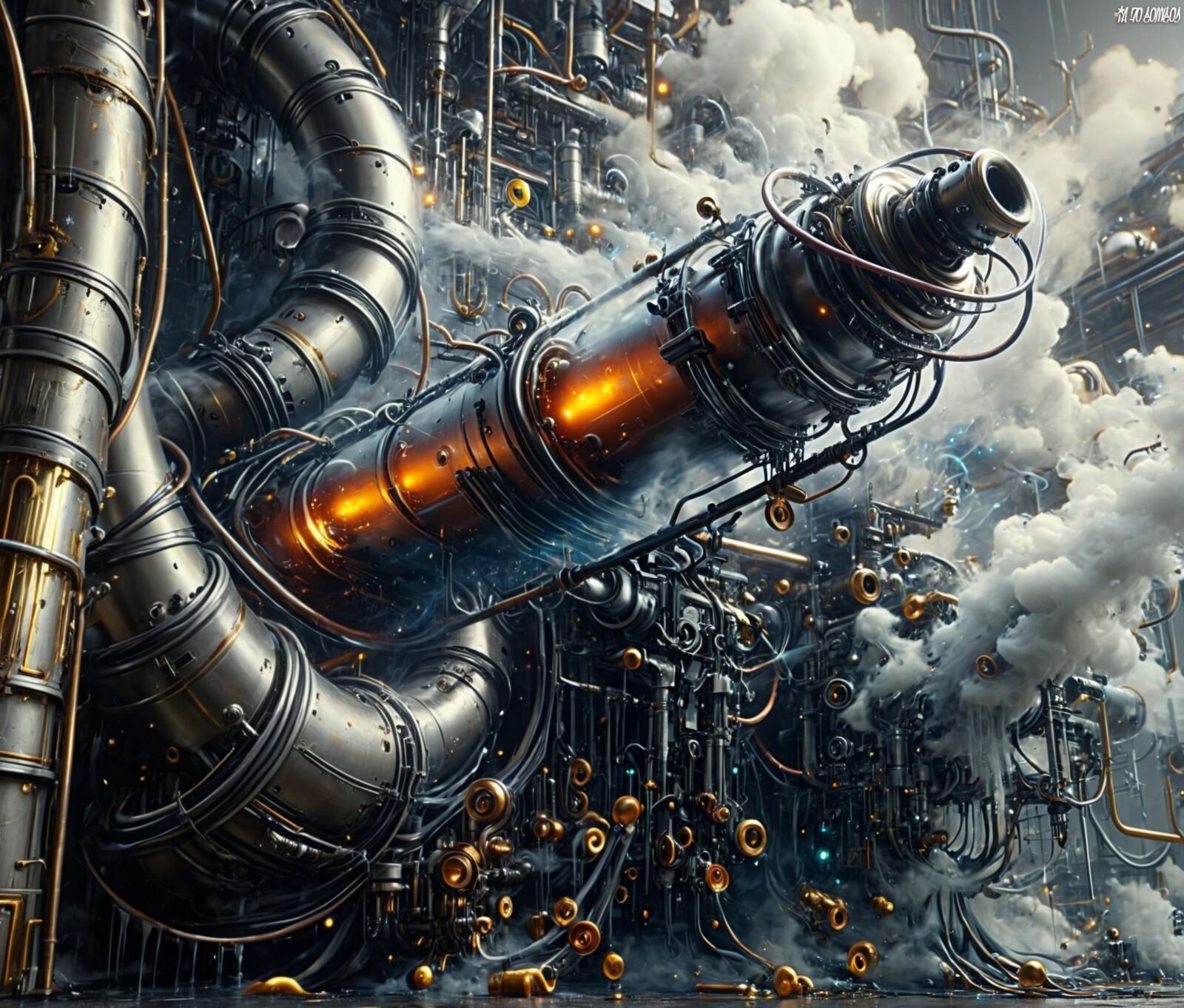 Obra de arte Cosmos Of Ai 0017 (Steampunk)