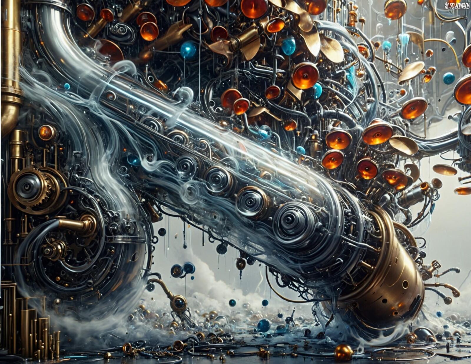 Obra de arte Cosmos Of Ai 0017 (Steampunk)