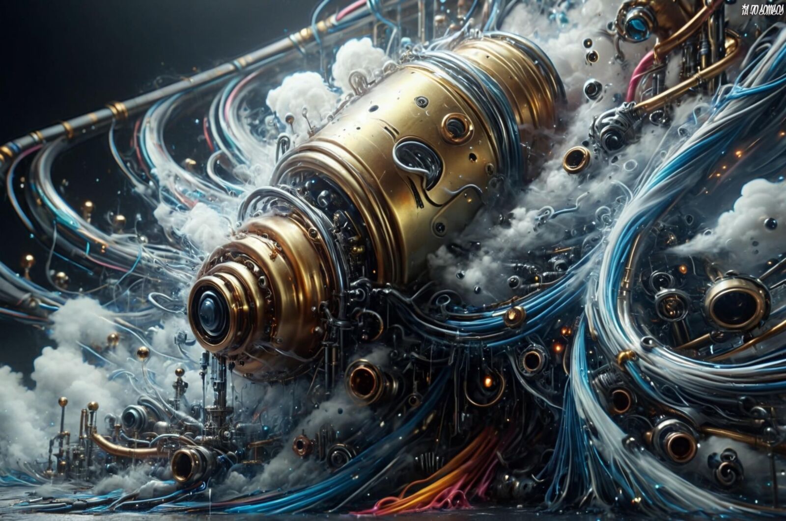 Obra de arte Cosmos Of Ai 0017 (Steampunk)