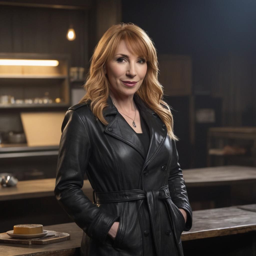 IA Kari Byron em couro