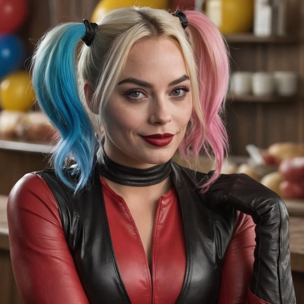 L'IA Harley Quinn en cuir